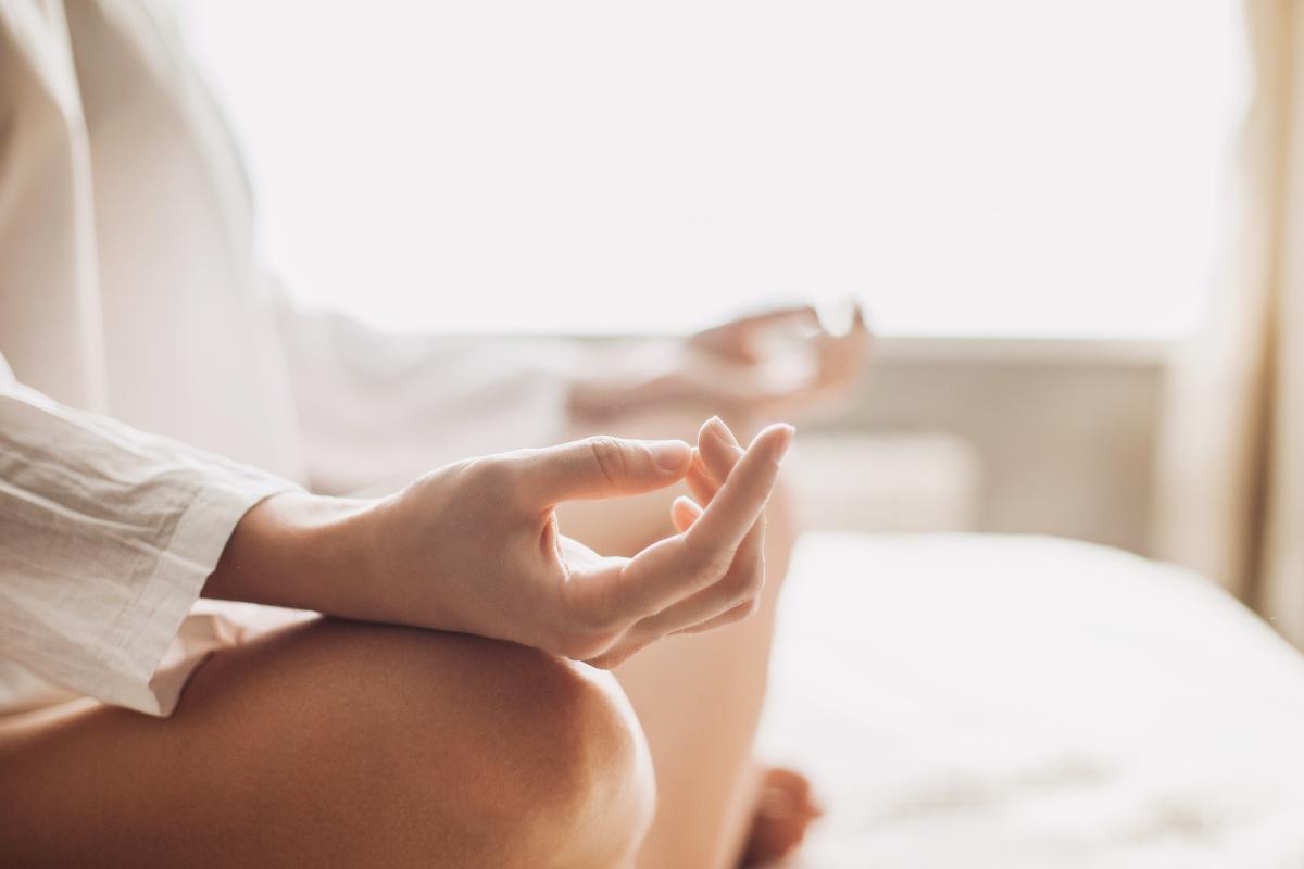 Hands of a person working toward holistic recovery