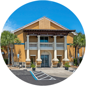 image of front of Gulf Breeze Recovery a non 12 step holistic drug and alcohol rehab specializing in helping guests overcome chronic relapse