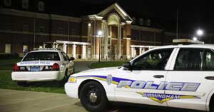 Brynn Anderson | AP | Birmingham police respond to a shooting at Huffman High School on March 7, 2018, in Birmingham, Alabama