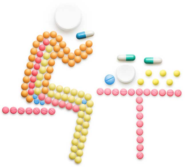 for Gulf Breeze Recovery non-12 step holistic drug and alcohol rehab an image of man made out of pills eating pills What is the impact of the 76 billion prescription pain pills distributed between 2006 and 2012 in the United States? 