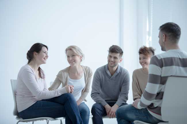 image of counseling group for Gulf Breeze recovery non-12 step drug and alcohol holistic rehab in Florida