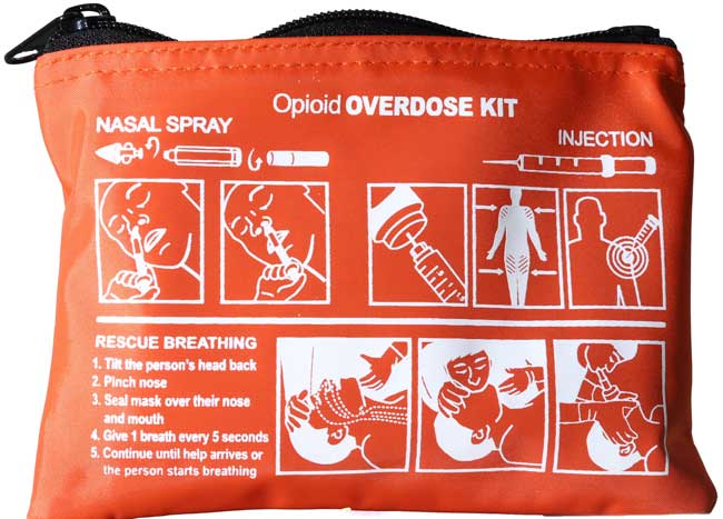 image of overdose kit used for opioid overdoses