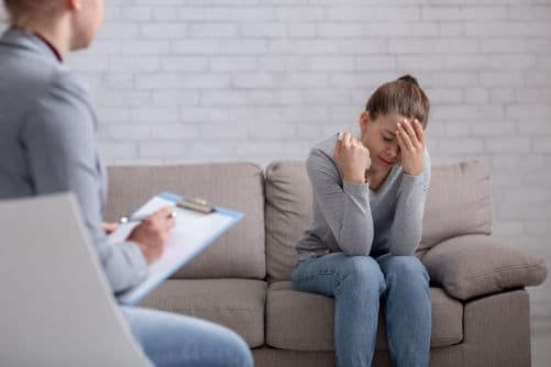 a woman needs a ptsd treatment program