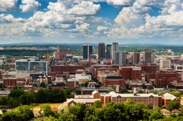 Downtown Birmingham, Alabama, from Vulcan Park