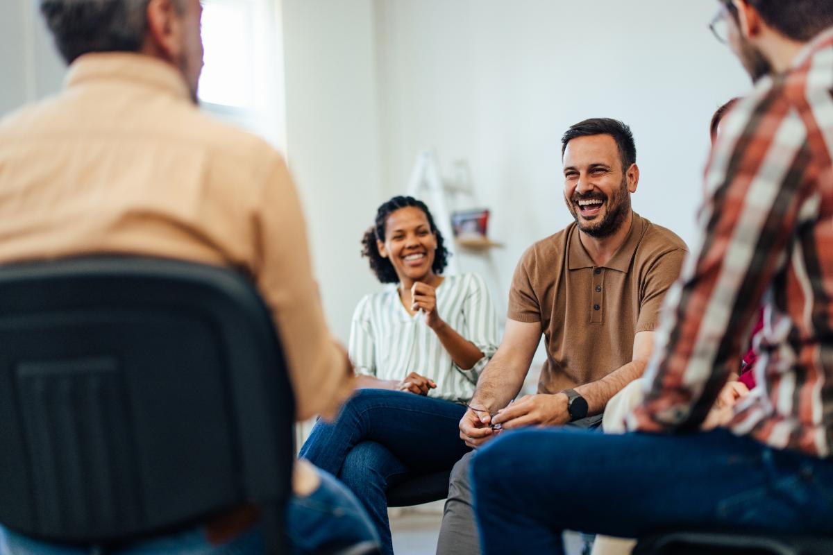 a diverse array of people benefits from group therapy for addiction and the support they can provide each other