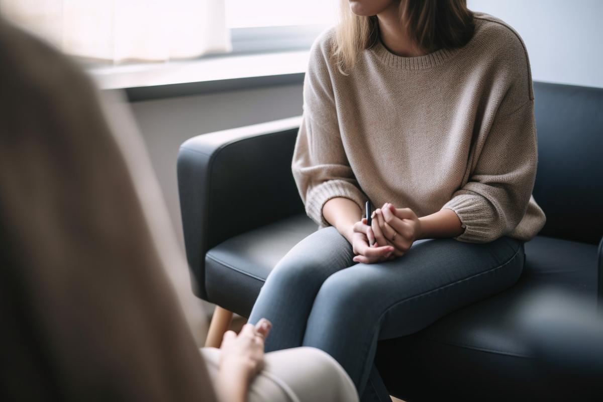 therapist and client discussing answers to what are co-occurring disorders with trauma