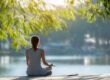Woman enjoying the benefits of meditation therapy