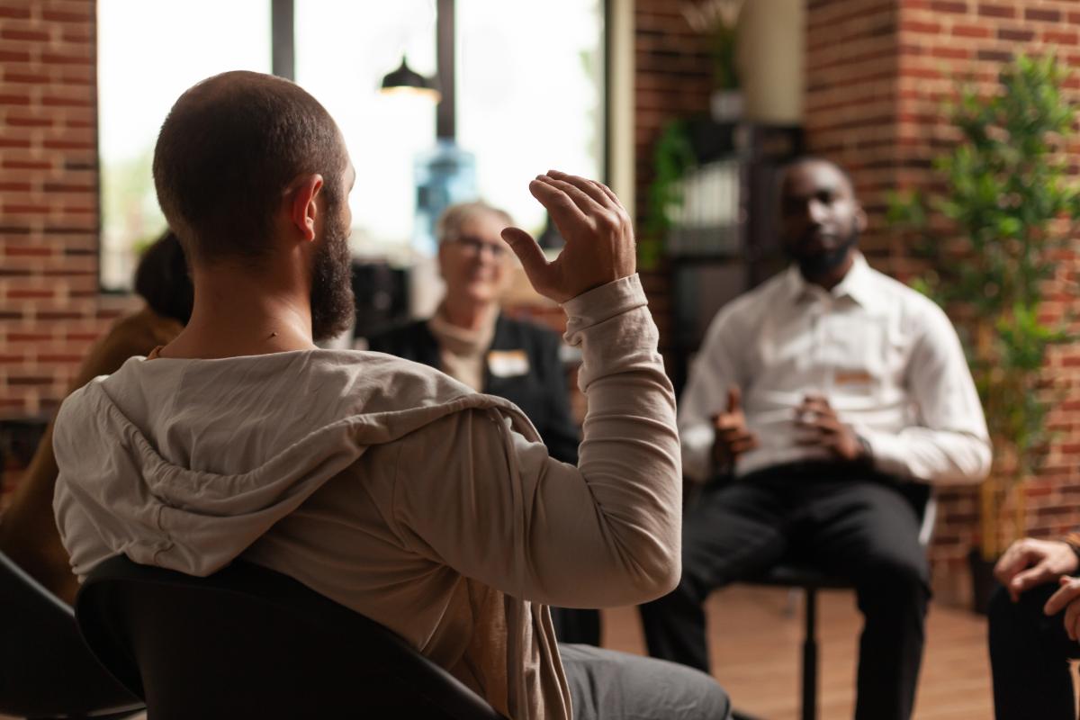 Several people in alcohol rehab