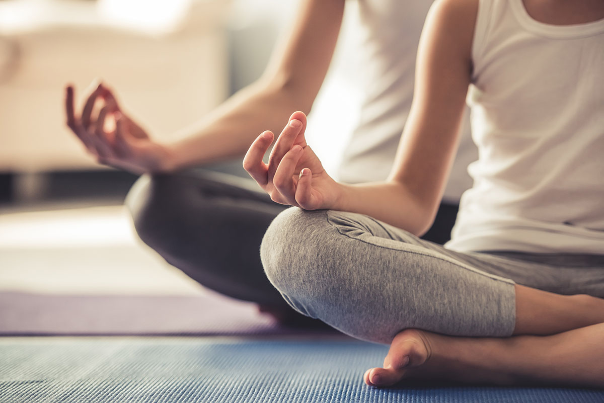A session of yoga for addiction recovery