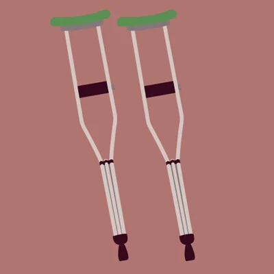 illustrations of crutches