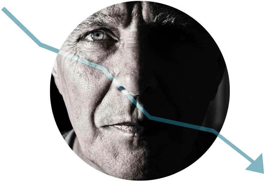 image of elderly mans face for blog article on elderly consumption of alcohol and drugs for Gulf Breeze Recovery non twelve step drug and alcohol treatment facility THRIVE® Total Health Recovery