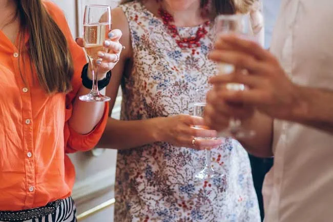 social drinking with family
