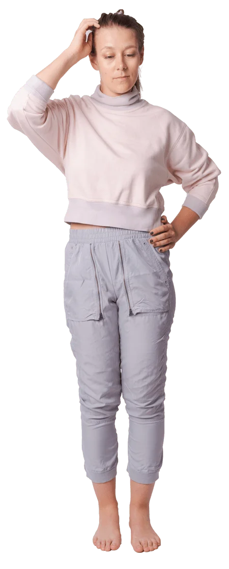 woman with thoughtful expression