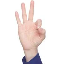 image of hand holding up two-fingers #2 illustrating forgiveness tips for blog article for Gulf Breeze Recovery a non 12 step holistic drug rehab entitled: "3-tips for forgiveness"