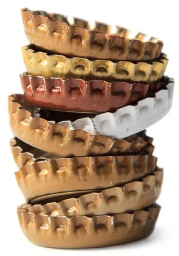image of stack of beer bottle caps for Gulf Breeze Recovery non-12 step holistic drug and alcohol rehab