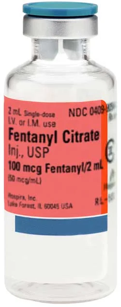 image of Fentanyl vile "50-100 times more potent than morphine" for Gulf Breeze Recovery non 12 step holistic drug and alcohol rehab in Florida