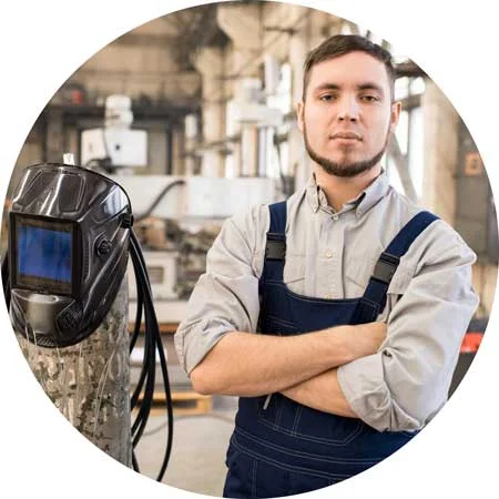 purpose. image of purposeful young welder for recovery from drug and alcohol addiction for Gulf Breeze Recovery non 12 step holistic treatment center in Florida