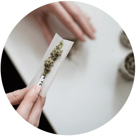 The Rush to Legalize Marijuana image female hands rolling joint exhaling cloud of smoke for Gulf Breeze Recovery non-12 step holistic drug and alcohol rehab program THRIVE® Total Health Recovery