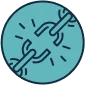 Chain breaking icon