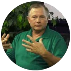 Man speaking on podcast