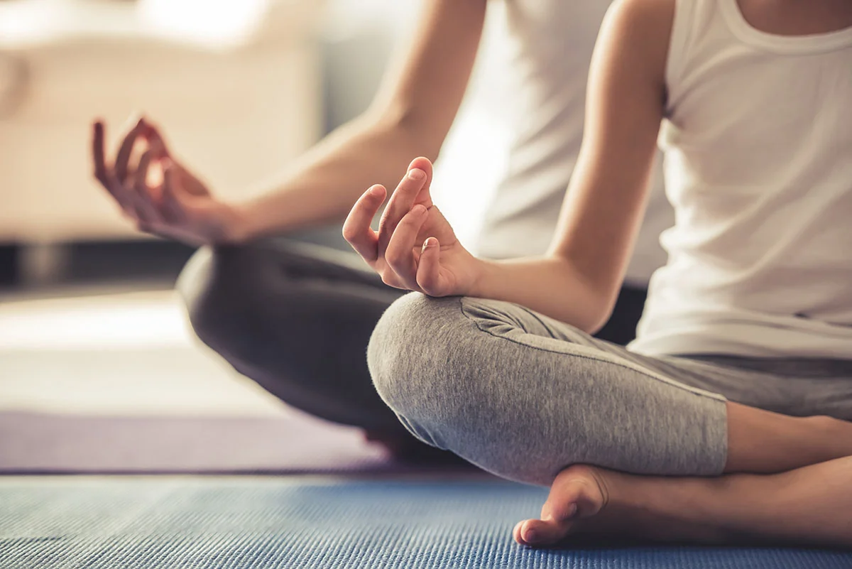 A session of yoga for addiction recovery