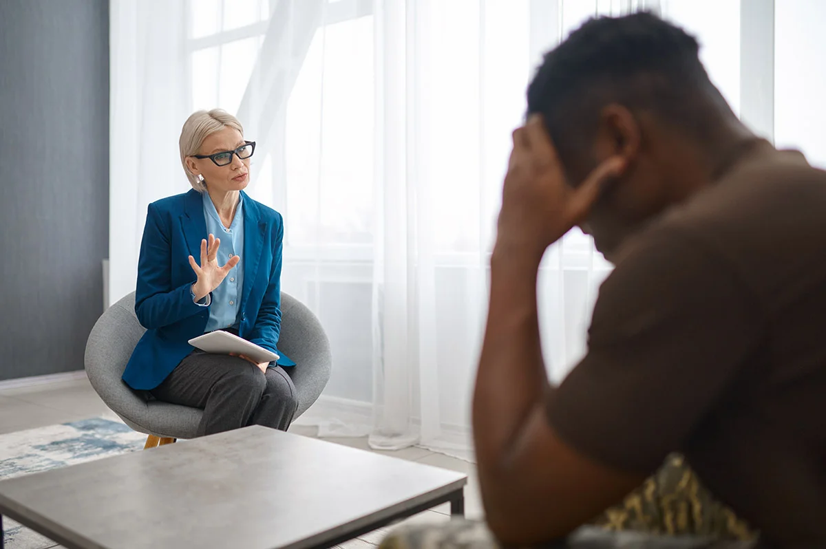a man finds therapy for anger management in gulf breeze florida
