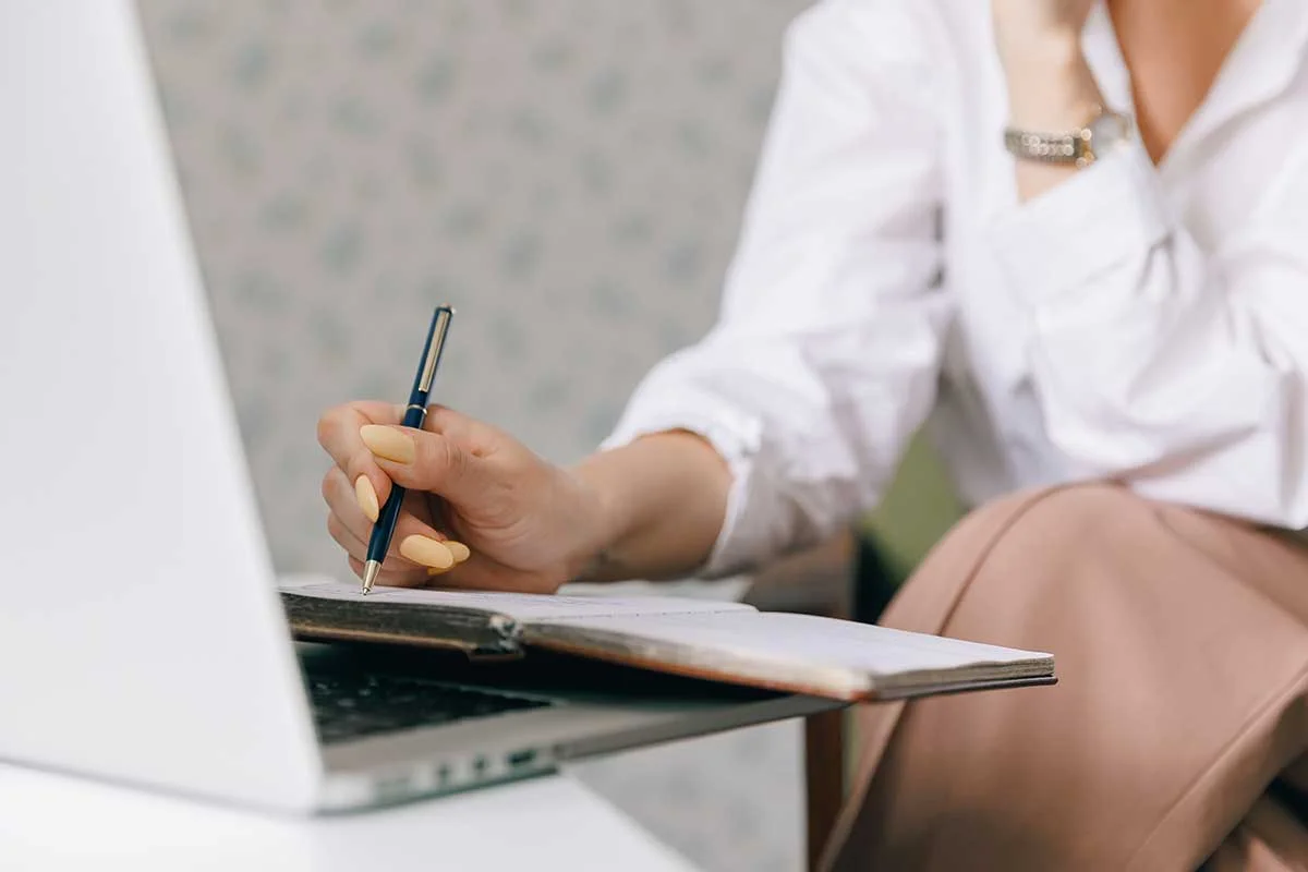 A person during a substance use disorder evaluation