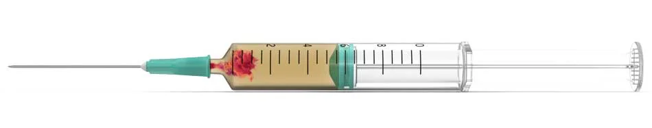 Health professional takes notes while talking to patient about the truth about opioids||Syringe.950px