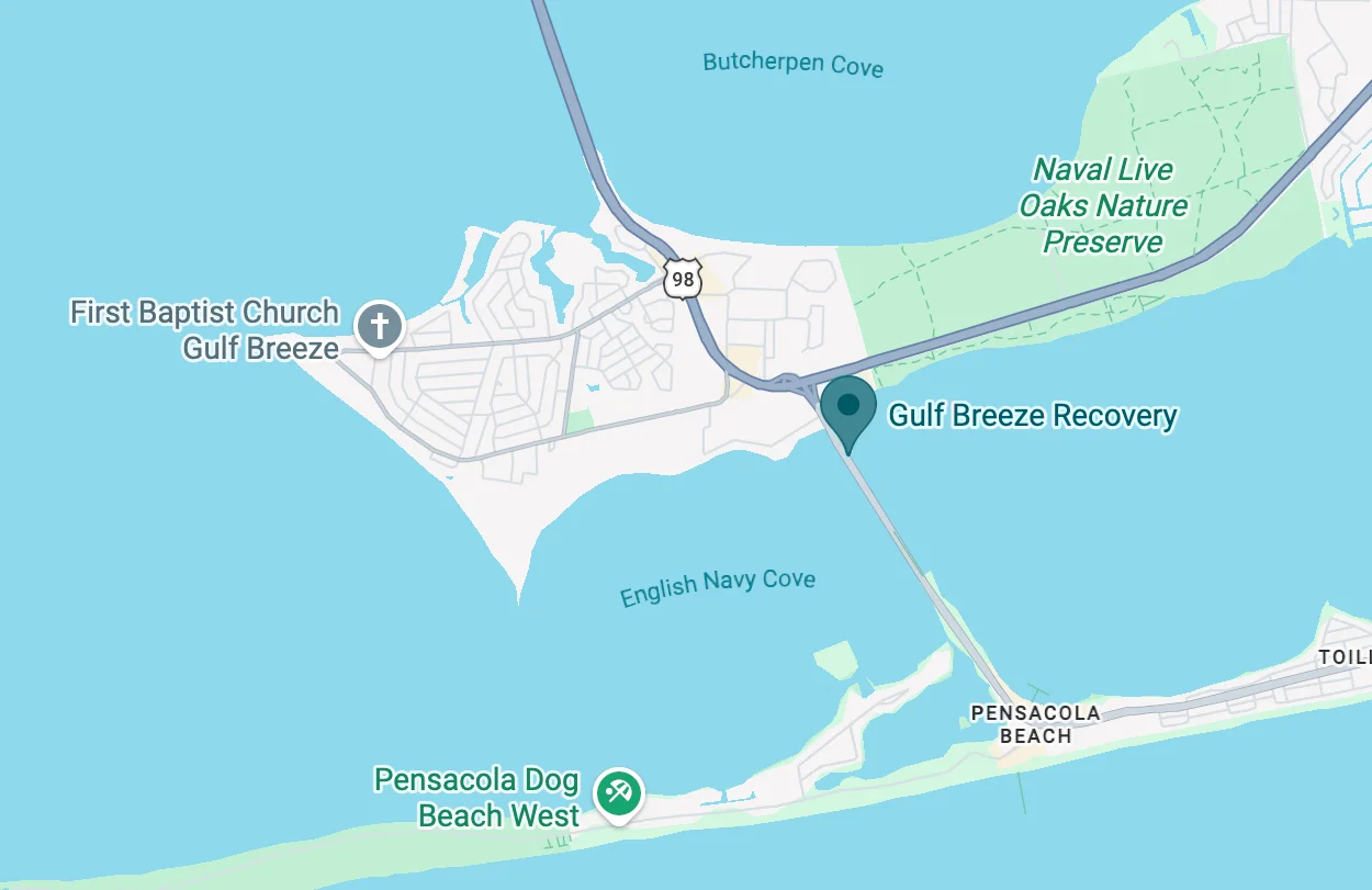 Map of Gulf Breeze location